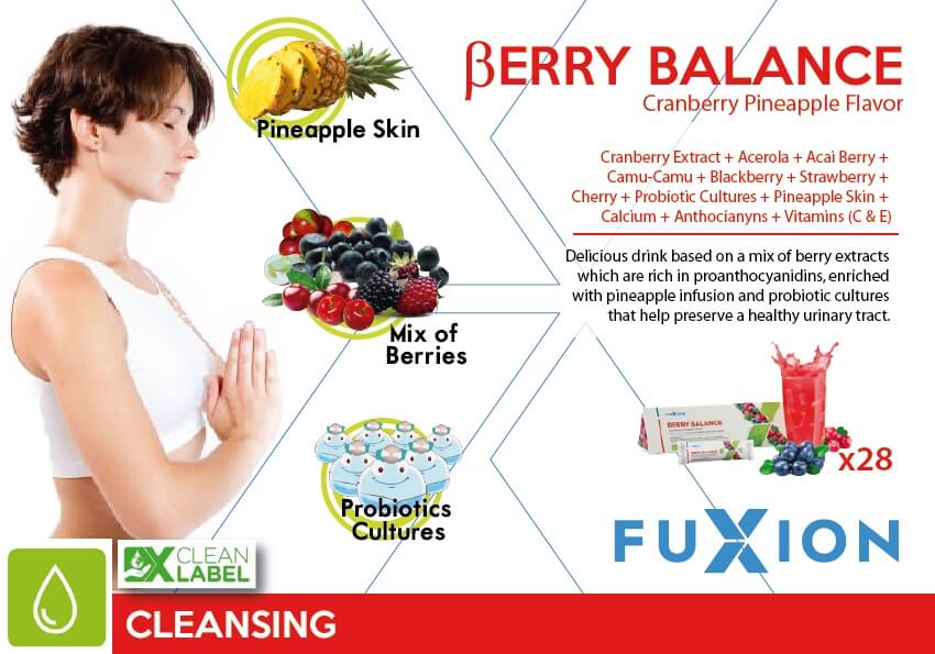 BERRY BALANCE FUXION USA: mix of herbs and natural diuretic infusions. Price